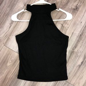 SHEIN high neck backless tank top